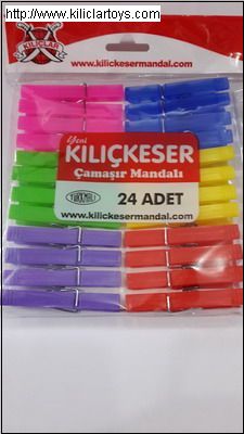 24 LÜ YENİ KILIÇKESER PLASTİK MANDAL